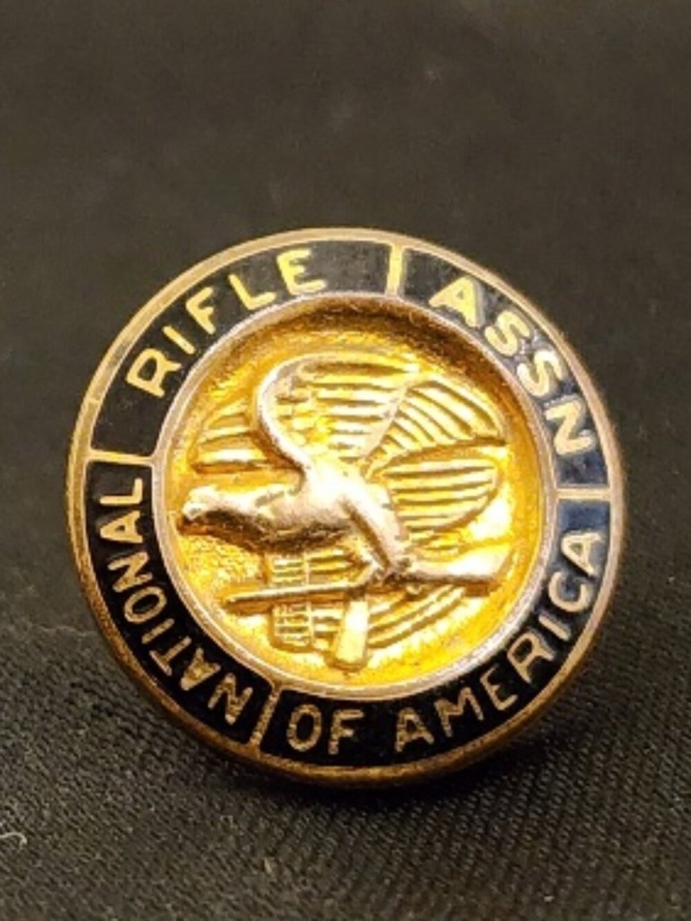 Vintage NRA Lapel Pin 1/20 10K Gold-Filled by Leavens